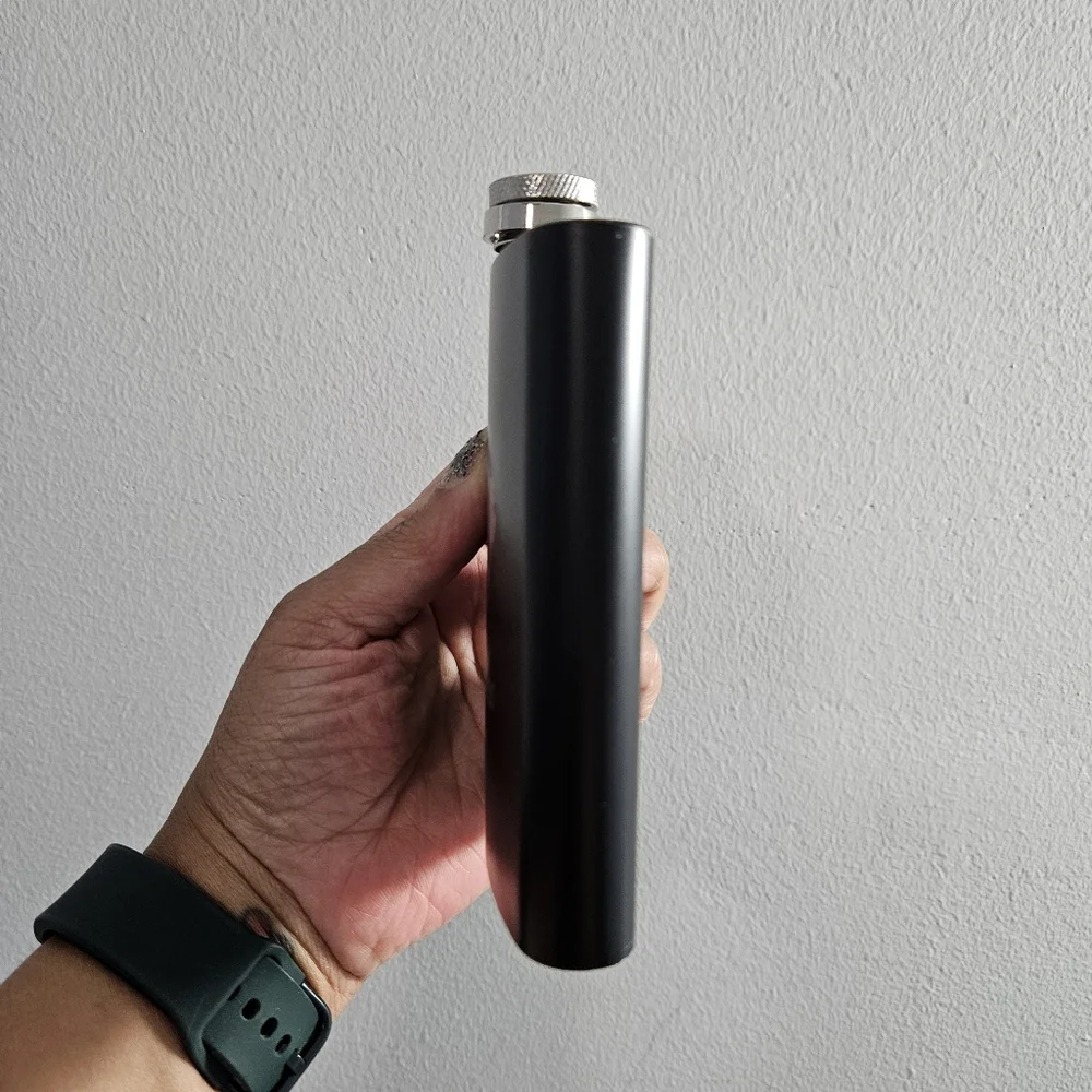 New Black Groomsman Flask Set